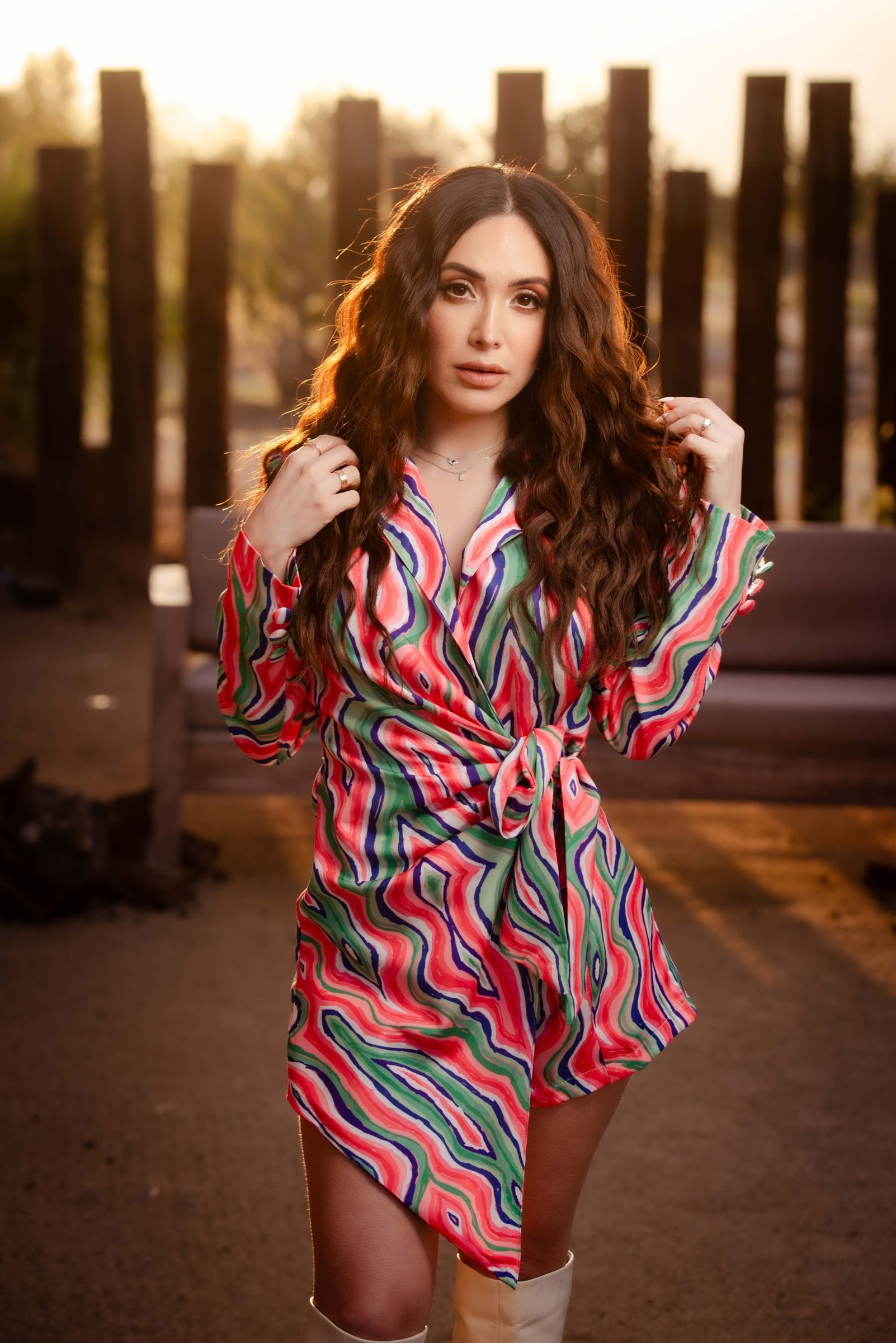 Fit a Wrap Dress by Checking Both the Neckline and Skirt Overlap